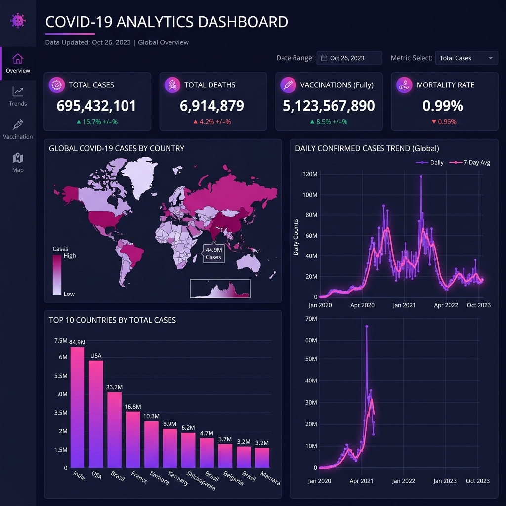 COVID-19 Analytics Dashboard